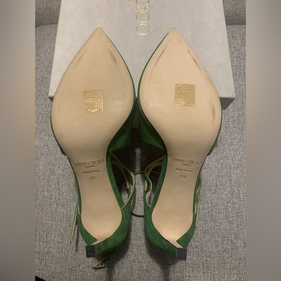 Never worn Jimmy Choo Lancer 85 Lime green shoes - Picture 3 of 7